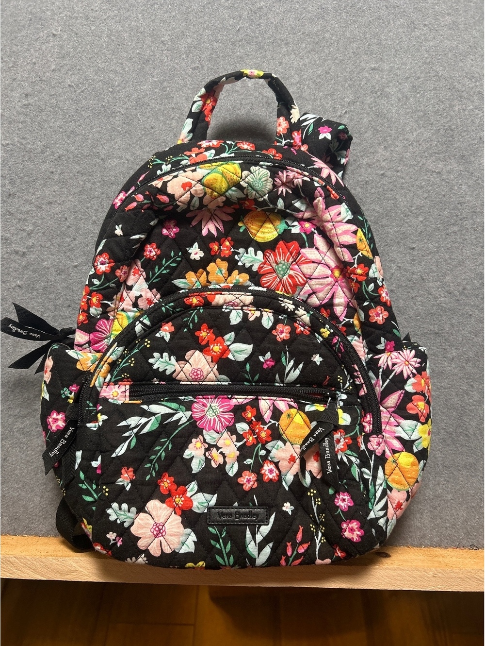 Vera Bradley Floral Quilted Small Backpack